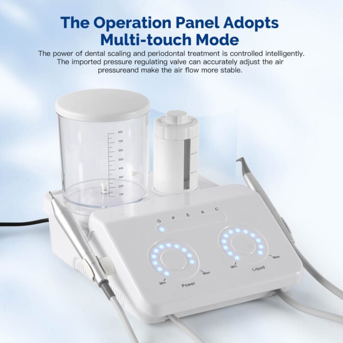 Dental VRN-DQ40 Ultrasonic Scaler Air Polisher Sandblasting Periodontal Therapy System LED Handpiece - Image 7