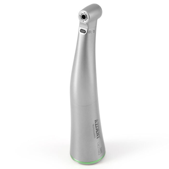 Dental Mini 8:1 Contra Angle Fiber Optic Low Speed Handpiece / Mini Fiber Optic Air Motor 6 Hole - Image 15