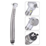 Dental E-generator LED High Speed Handpiece Ceramic Push Button 2/4 Hole Four Water Spray - Image 3