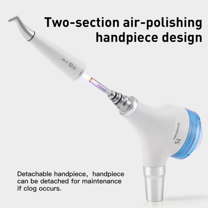 Dental Air Polisher Prophy Teeth Whitening A1S Detachable 360° Rotating Handpiece With 4 Holes Quick Coupler - Image 4