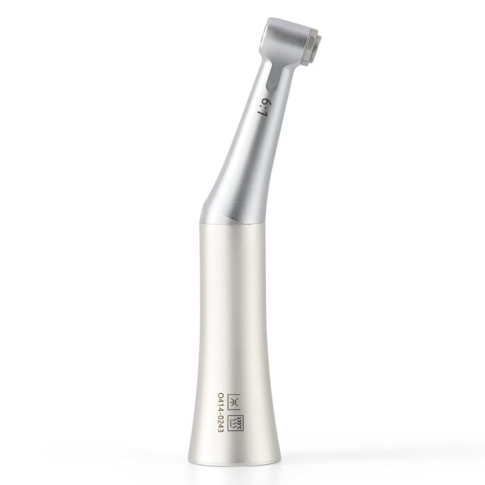 Dental 6:1 Reduction Endo Handpiece Contra Angle Mini Head Push Button - Image 1