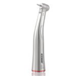 Dental 1:5 Increasing Fiber Optic Electric Contra Angle Handpiece Stainless Steel Body Ceramic Bearing Internal Four Way Spray