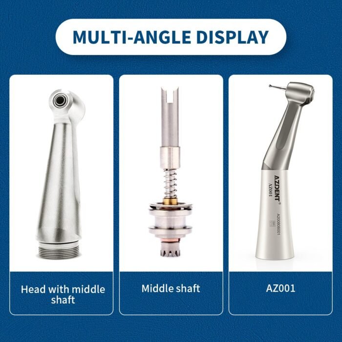 1:1 Low Speed Push Button Contra Angle Handpiece External Water - Image 5