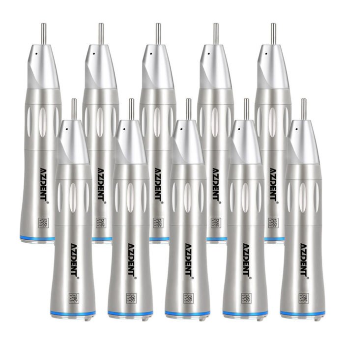 1:1 Fiber Optic Low Speed Straight Nose Cone Handpiece Internal Water - Image 10
