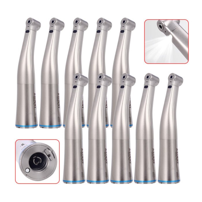 1:1 Fiber Optic Contra Angle Handpiece Internal Water Push Button - Image 7
