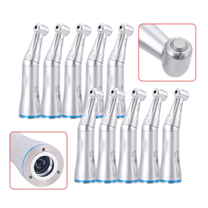 Dental 1:1 Push Button Internal Water Contra Angle Low Speed Handpiece - Image 9