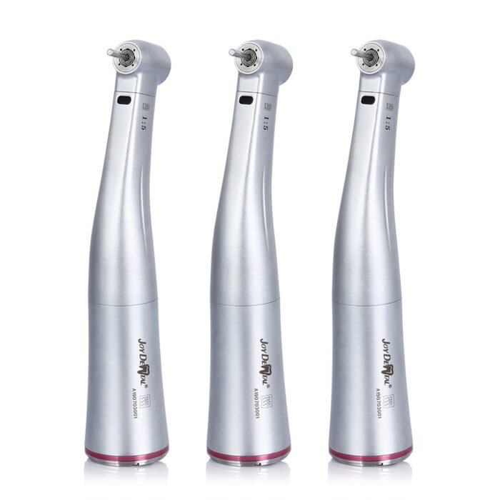 Dental 1:5 Increasing Electric Fiber Optic Contra Angle Handpiece Internal Four Way Spray - Image 6