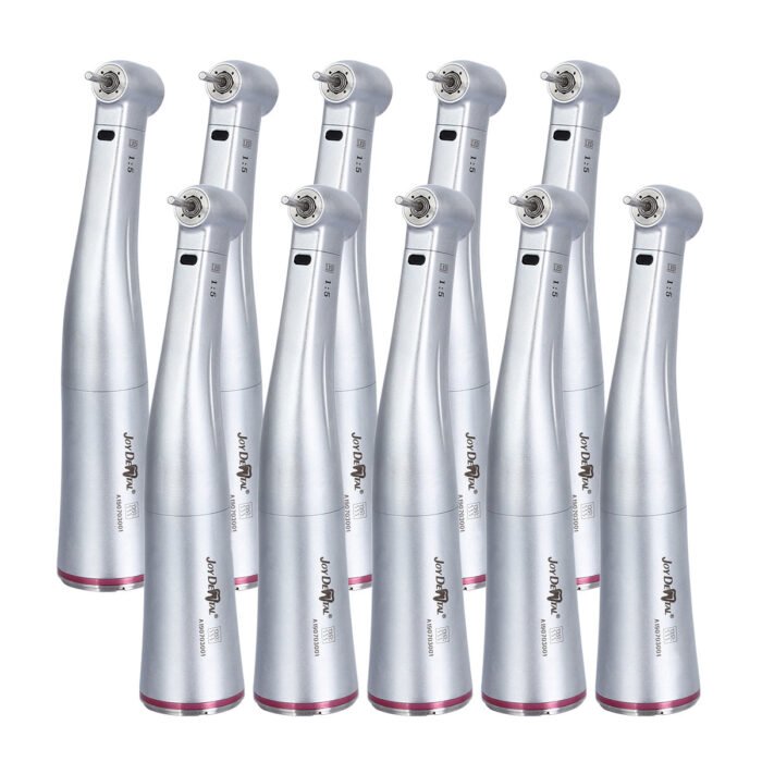 Dental 1:5 Increasing Electric Fiber Optic Contra Angle Handpiece Internal Four Way Spray - Image 8