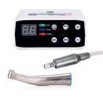 LED Brushless E Type Electric Internal Micro Motor & 1:1 LED Fiber Optic Push Contra Angle Handpiece - Image 2