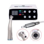 LED Brushless E Type Electric Internal Micro Motor & 1:1 LED Fiber Optic Push Contra Angle Handpiece - Image 3