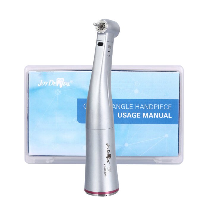 Dental 1:5 Increasing Electric Fiber Optic Contra Angle Handpiece Internal Four Way Spray - Image 4