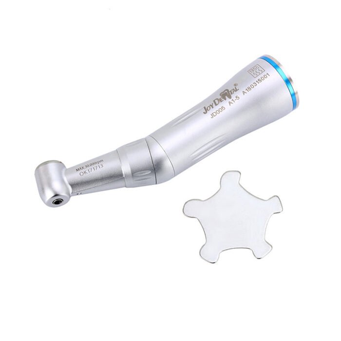 Dental 1:1 Push Button Internal Water Contra Angle Low Speed Handpiece - Image 3