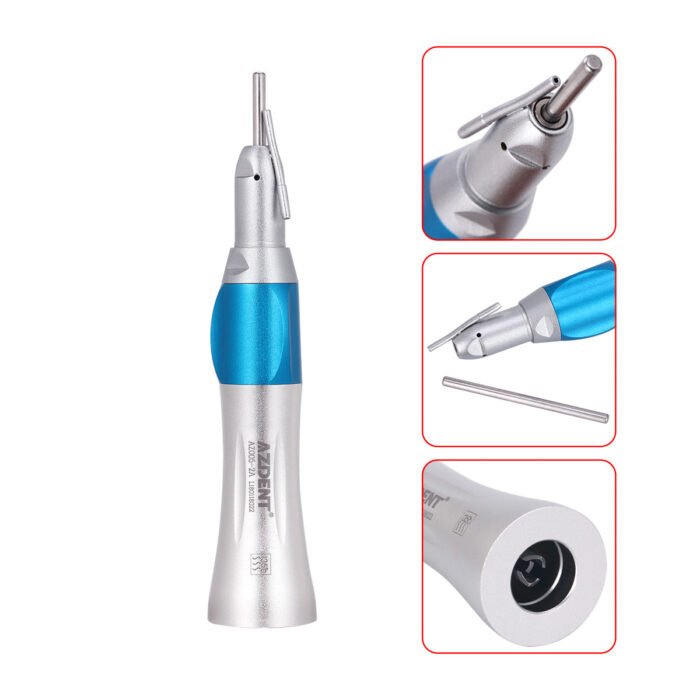 1:1 Surgical Low Speed Straight Nose Cone Handpiece With External Pipe - Image 3