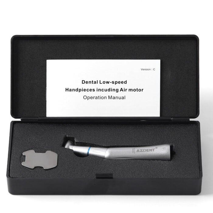 1:1 Push Button Low Speed Contra Angle Handpiece Internal Water - Image 9